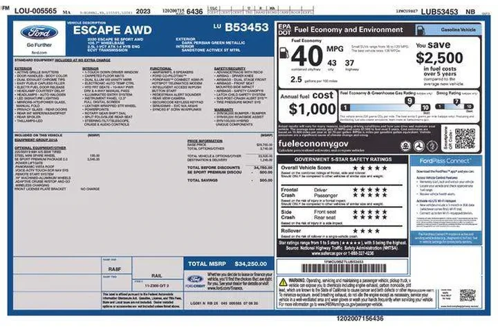 $19990 : Ford Escape Hybrid 2020 AWD image 2
