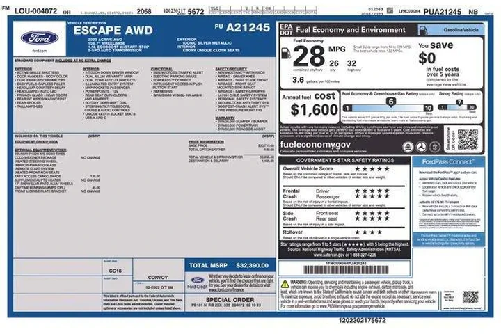 $21416 : Ford Escape 2023 AWD Active image 9