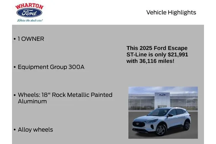 $21991 : Ford Escape 2025 ST-Line 4dr image 5