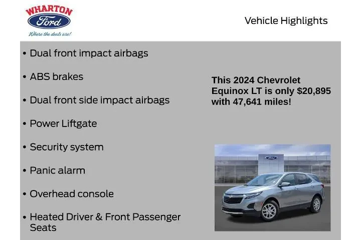$20895 : Chevrolet Equinox 2024 4x4 L image 10