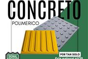 Guía podotactil de concreto en Guadalajara