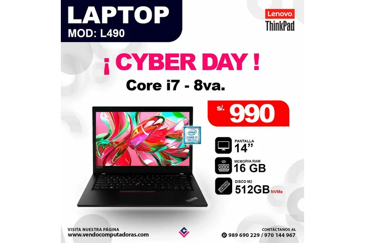 laptop Intel Core i7- 8va image 3