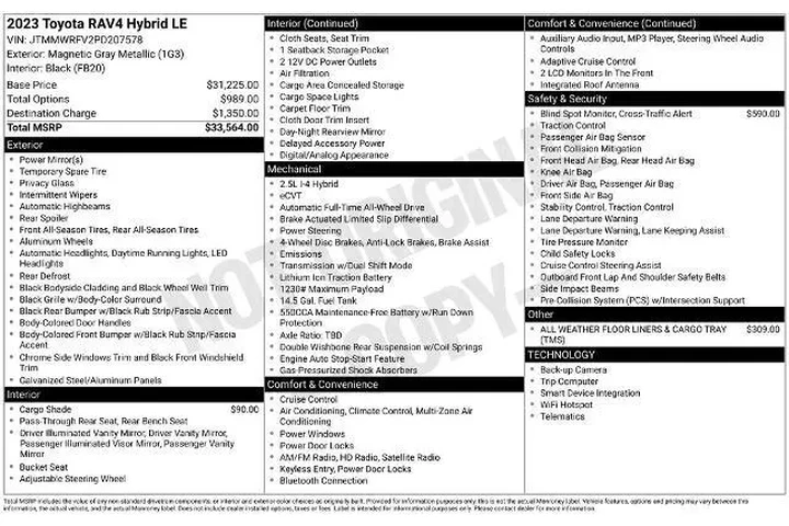$26790 : Toyota RAV4 Hybrid 2023 AWD image 5