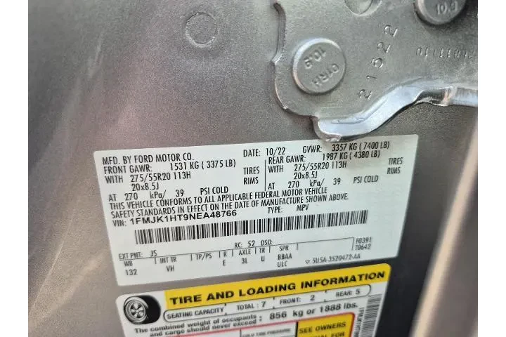 $38981 : Ford Expedition MAX 2022 4x2 image 5