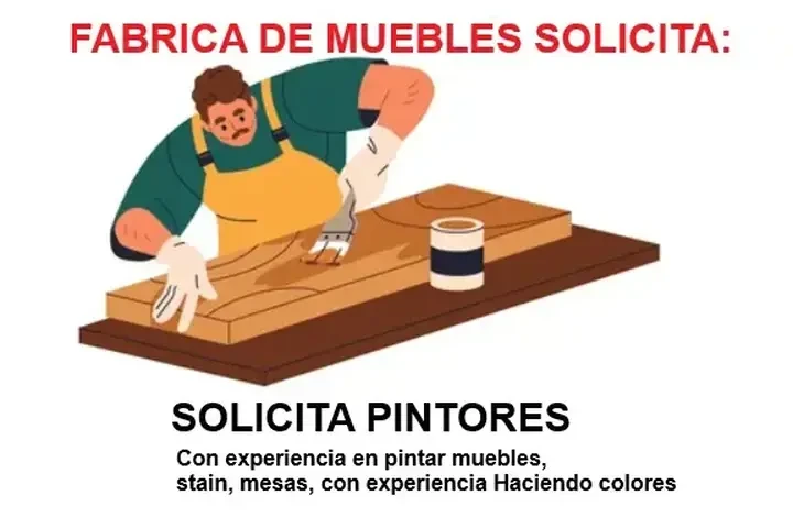 ¡SOLICITO PINTOR DE MUEBLES! image 1