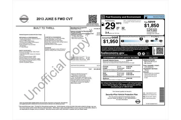$6287 : Nissan JUKE 2013 S 4dr Cross image 4