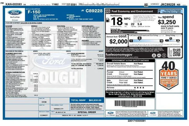 $37000 : Ford F-150 2018 4x4 XL 4dr S image 2