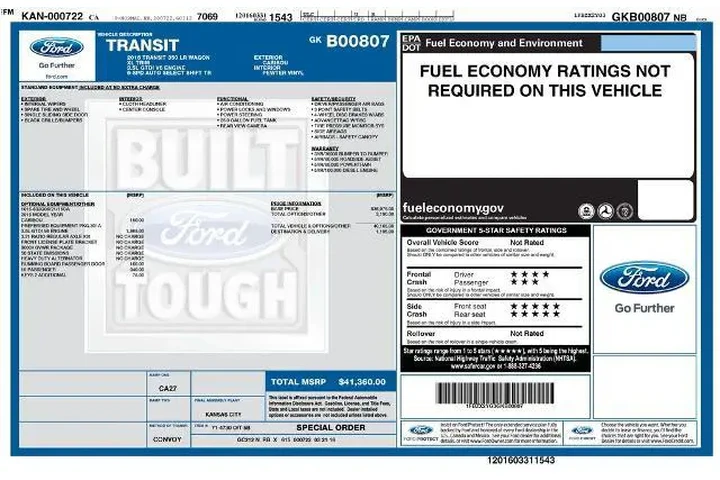 $26500 : Ford Transit 2016 350 XL 3dr image 2