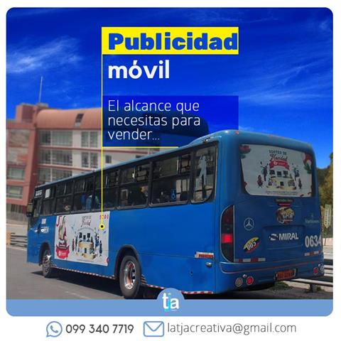 Publicidad en buses-La Teja image 1