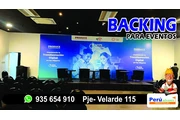 Backings Corporativos eventos en Lima