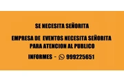 SE NECESITA SEÑORITA ATENCION en Lima