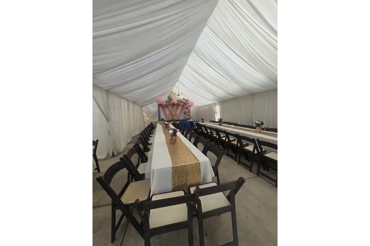 Carpas con draping mesas silla image 6
