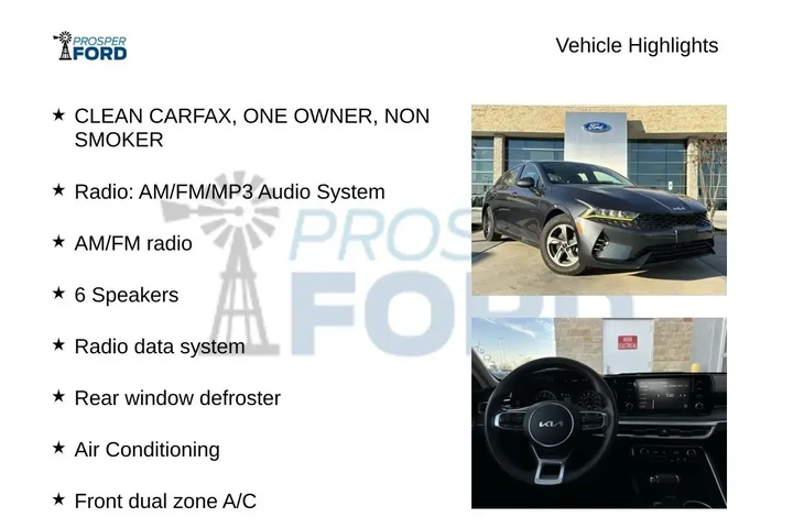 $17995 : Kia K5 2022 LXS 4dr Sedan image 5