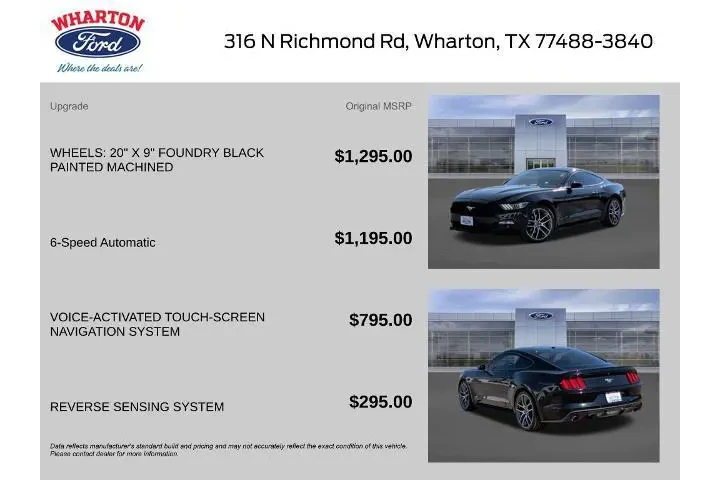 $16766 : Ford Mustang 2017 EcoBoost P image 2