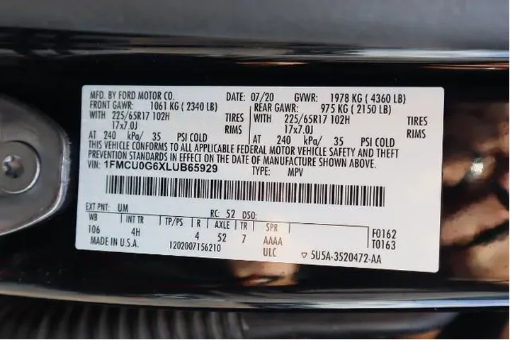 $12382 : Ford Escape 2020 SE 4dr SUV image 10