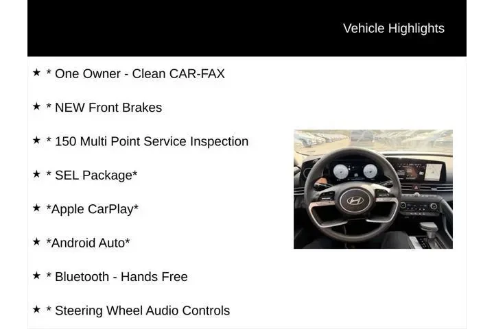 $18490 : Hyundai ELANTRA 2024 SEL 4dr image 2