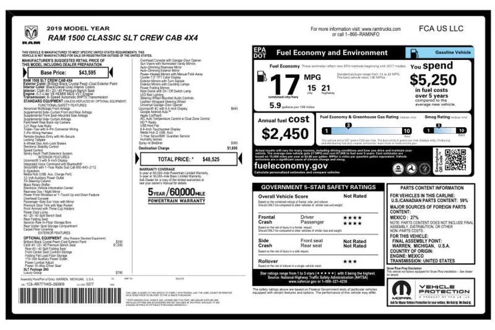 $21754 : 2019 RAM 1500 Classic SLT image 4