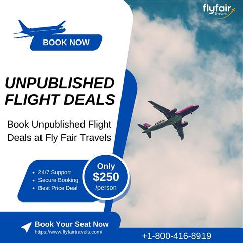 Unpublished flight deals. image 1