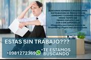 Trabajo sin experiencia en Quito