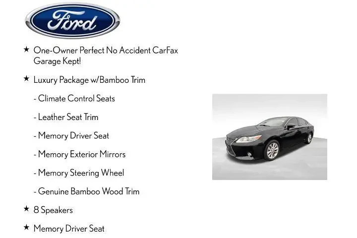 $16001 : Lexus ES 300h 2015 4dr Sedan image 6