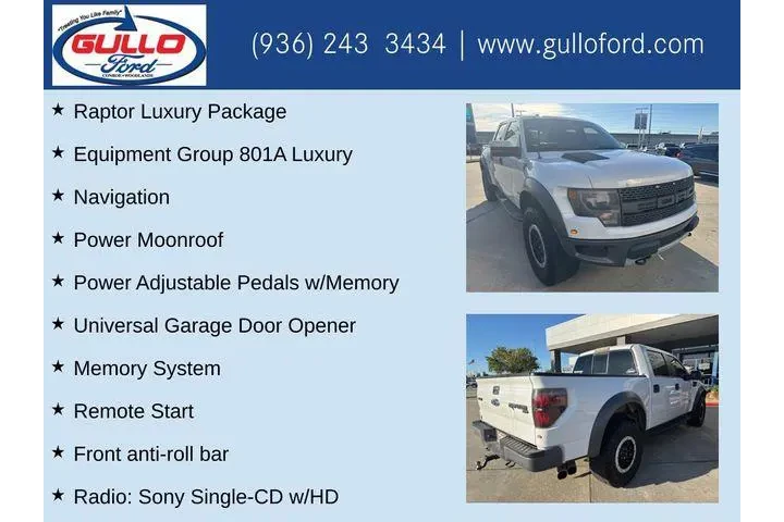 $21991 : Ford F-150 2014 4x4 SVT Rapt image 6
