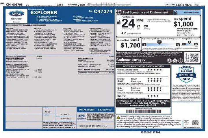 $26051 : Ford Explorer 2020 XLT 4dr S image 2