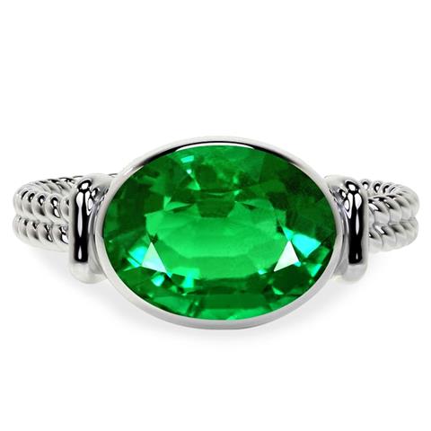 GIA Certified Emerald Ring image 1