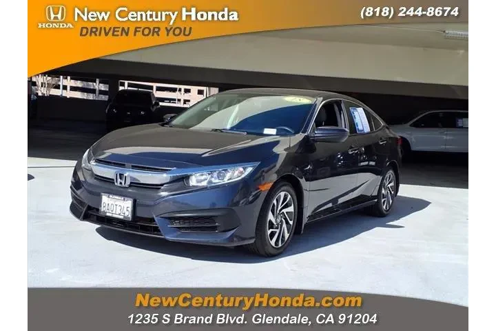 $20995 : Honda Civic 2018 EX 4dr Seda image 1
