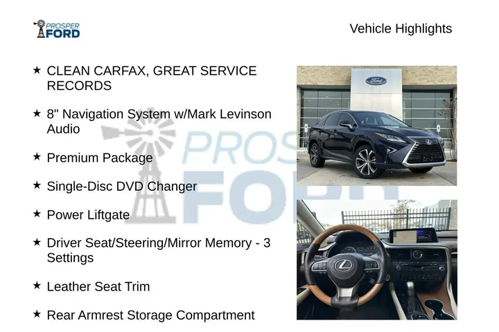 $26799 : Lexus RX 350 2016 AWD 4dr SU image 4