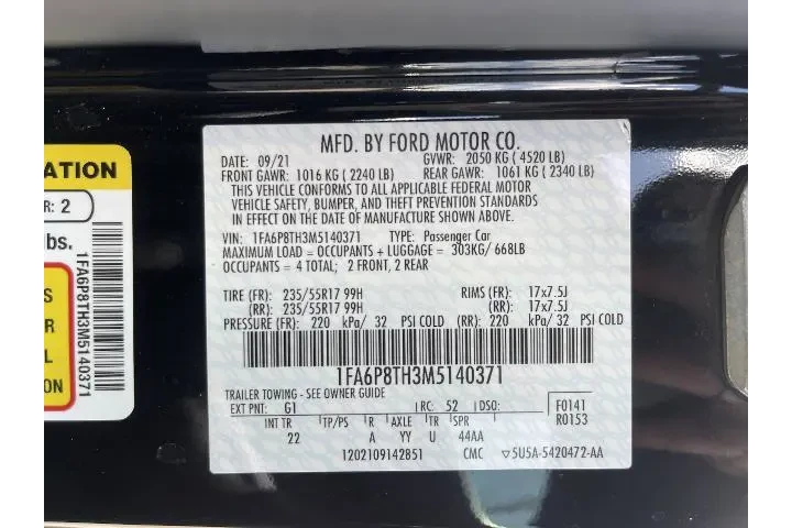 $19981 : Ford Mustang 2021 EcoBoost 2 image 4