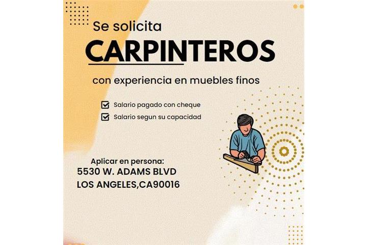 Se Solicitan Carpinteros image 1