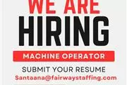 Hiring Machine Operator en Orange County