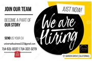 NOW HIRING en Orange County