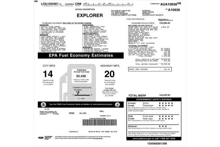 $7112 : Ford Explorer 2010 4x2 XLT 4 image 3