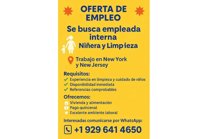 Niñera interna (Live-in nanny image 1