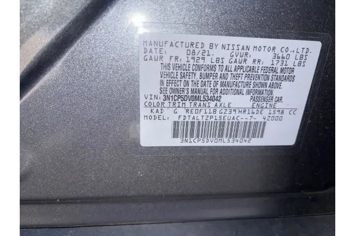 $18449 : Nissan Kicks 2021 SR 4dr Cro image 8