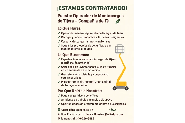 Operador de Montacargas image 1