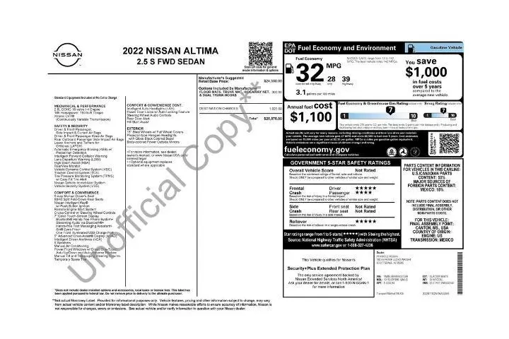 $16360 : Nissan Altima 2022 2.5 S 4dr image 6