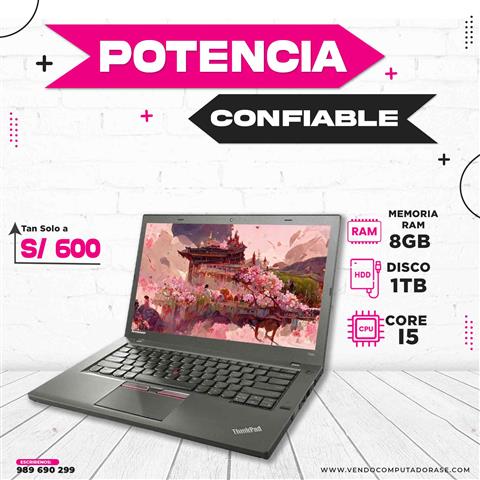 $600 : Lenovo ThinkPad T460 en venta image 1
