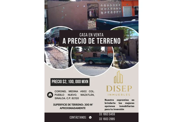 $2100000 : Casa en Mazatlan Gran Precio image 1