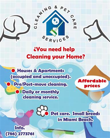 Cleaning & pet care services image 2