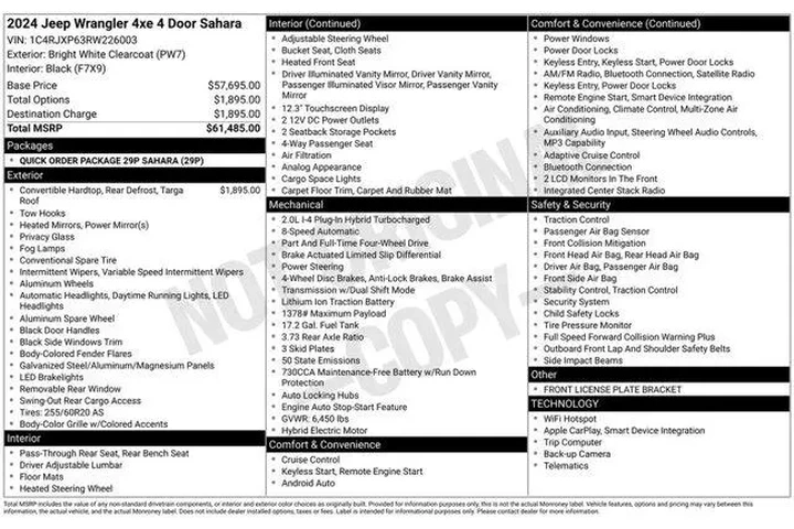 $30259 : Jeep Wrangler 2024 4x4 Sahar image 2