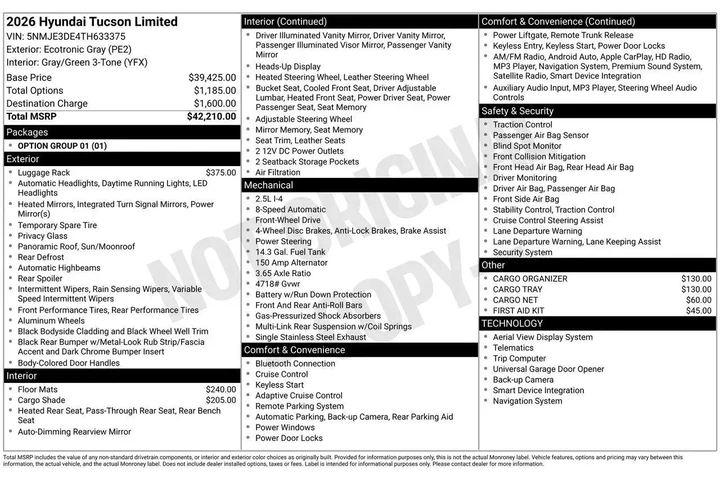 $37299 : Hyundai TUCSON 2026 Limited image 6