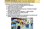 Order Puller/Warehouse en Los Angeles