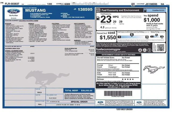 $19009 : Ford Mustang 2018 EcoBoost P image 2