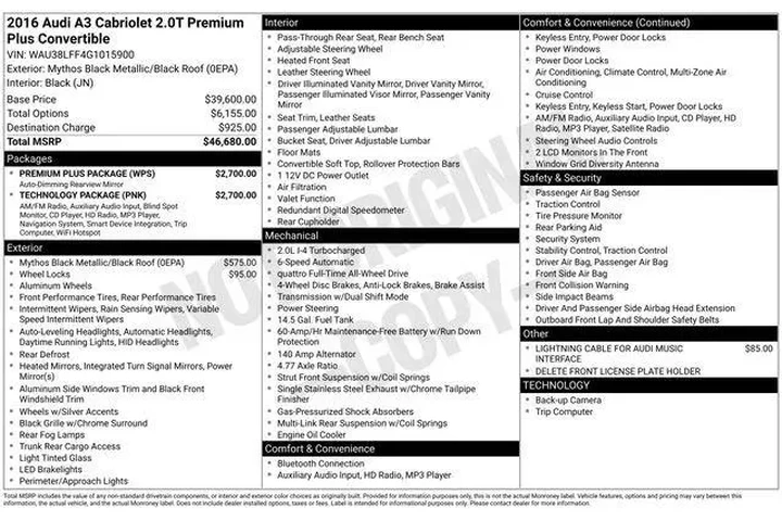 $13992 : Audi A3 2016 AWD 2.0T quattr image 9