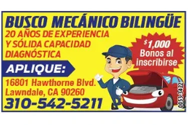 BUSCO MECANICO Bilingue en Los Angeles