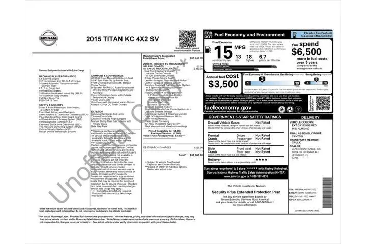 $15987 : Nissan Titan 2015 4x2 SV 4dr image 3