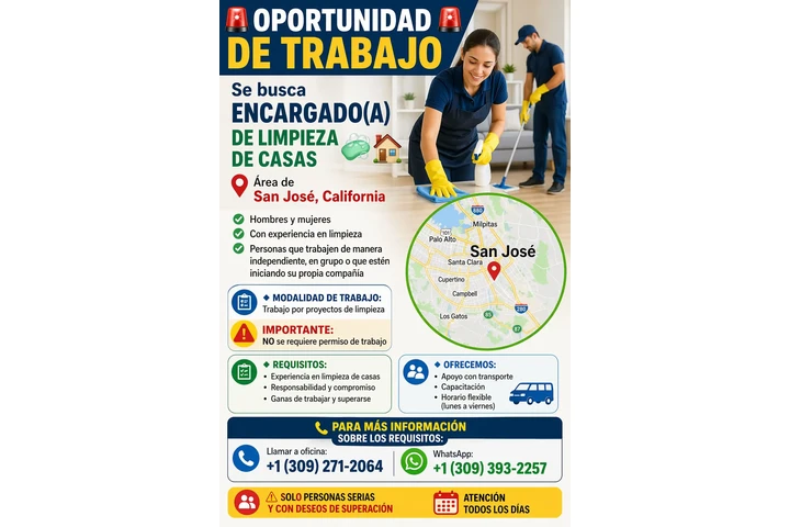 REQUIERO ENCARGADO DE LIMPIEZA image 1