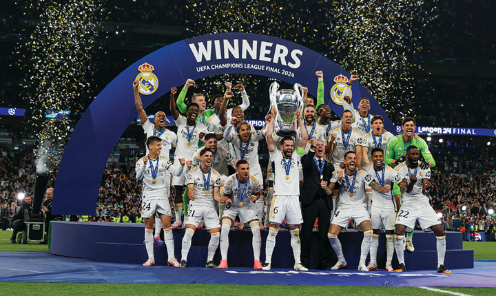 Real Madrid celebra el título de la Champions League